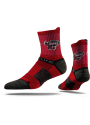 Strideline Saint Josephs Hawks Mens Red Team Logo Quarter Socks