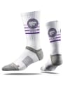 K-State Wildcats Strideline Volleyball Crew Socks - White