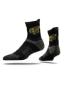 Wichita State Shockers Strideline Team Logo Quarter Socks - Black