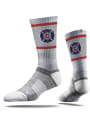 Chicago Fire Strideline Team Logo Crew Socks - Grey
