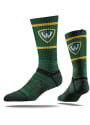 Strideline Wayne State Warriors Mens Green Performance Crew Socks
