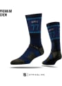 Luka Doncic Dallas Mavericks Mens Blue Sherzy Crew Socks