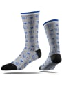Kansas Jayhawks Strideline Monotone Dress Socks - Grey