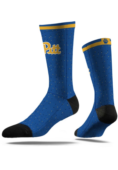 Pitt Panthers Strideline Speckle Mens Dress Socks - Blue