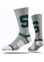 Michigan State Spartans Strideline Colorblock Crew Socks - Green