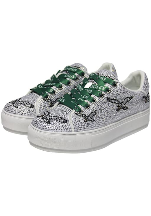 Philadelphia Eagles Crystal Logo Womens Shoes 4660007