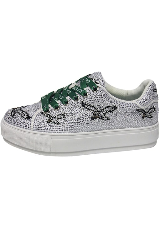Philadelphia Eagles Crystal Logo Womens Shoes 4660007