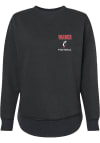 Main image for Darian Varner Rally Womens Black Cincinnati Bearcats NIL Embroidered Crew Sweatshirt