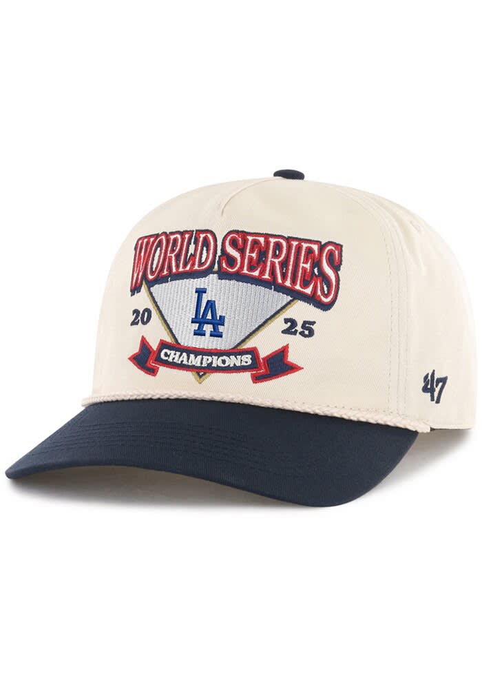 47 Los Angeles Dodgers NATURAL 2025 World Series Champions Two