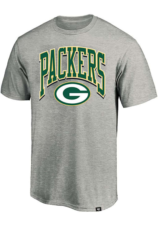 Green Bay Packers Mens GREY Walk Tall Big and Tall T-Shirt 46794257