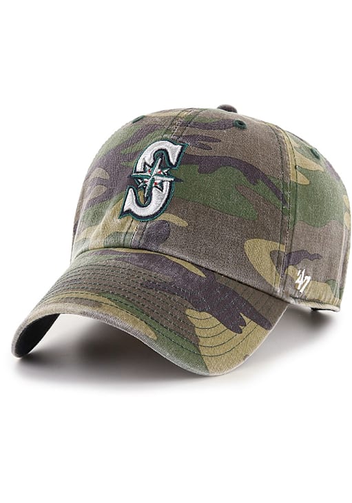 47 Seattle Mariners CAMO Camo Clean Up Adjustable Hat 47000288