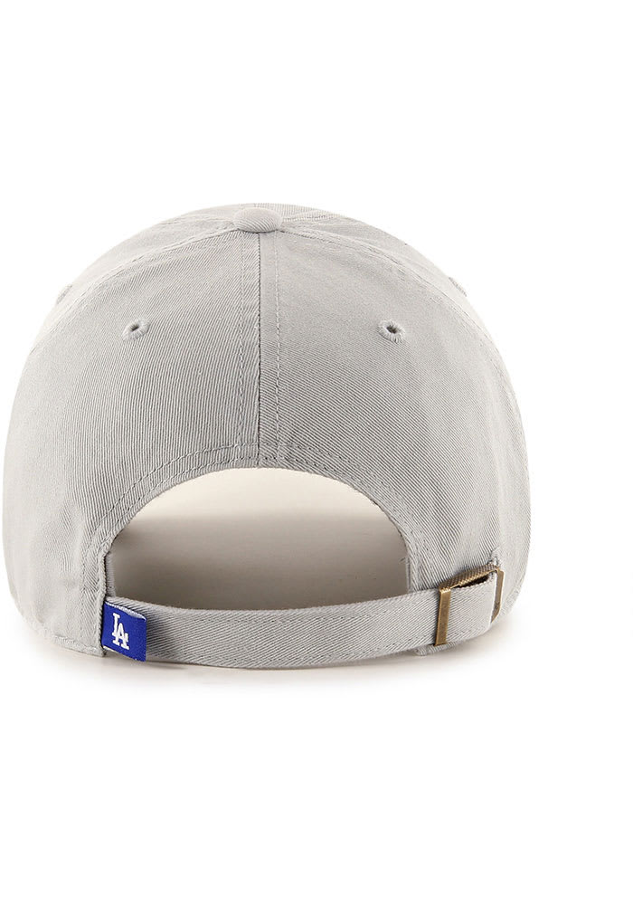 47 Los Angeles Dodgers GRAY Clean Up Adjustable Hat - 47000332