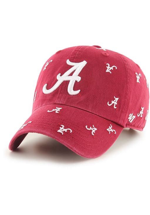 Alabama Crimson Tide 47 Womens Red Confetti Clean Up Adjustable