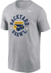 Main image for Pitt Panthers Grey Nike Football Backyard Brawl DriFIT Short Sleeve T Shirt