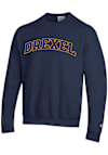 Main image for Mens Drexel Dragons Navy Blue Champion Tackle Twill Arch Name Crew Sweatshirt