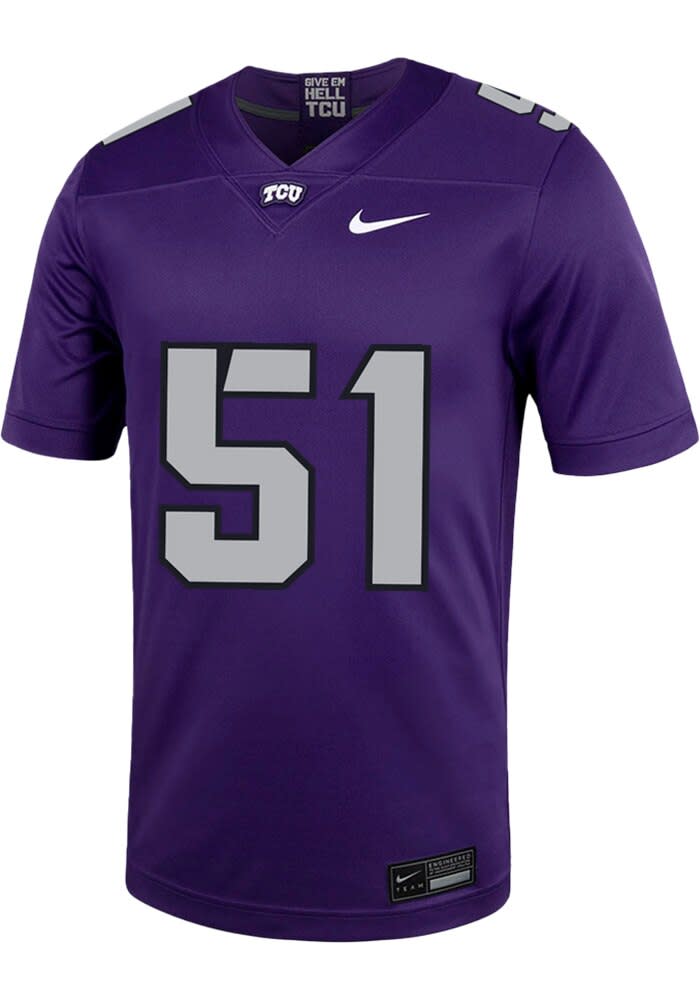 Coltin Deery TCU Horned Frogs PURPLE Football NIL Game Jersey