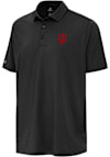 Main image for Mens Indiana Hoosiers Black Antigua Hurdle Short Sleeve Polo Shirt