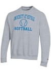 Main image for Mens Buffalo Bulls Grey Champion Softball Powerblend Crew Sweatshirt
