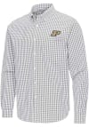 Main image for Mens Purdue Boilermakers Ash Antigua Ellis Long Sleeve Dress Shirt