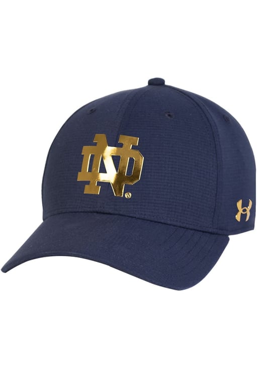 Under Armour Notre Dame Fighting Irish Sideline Armourvent High Crown Adjustable Hat - Navy Blue