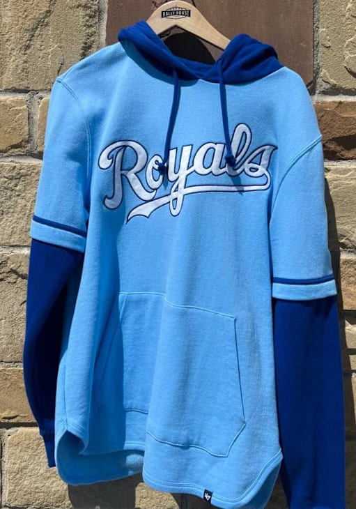 47 Kansas City Royals Mens LIGHT BLUE Trifecta Shortstop Long