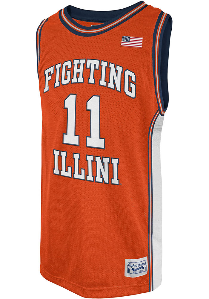 Fighting illini basketball jersey on sale