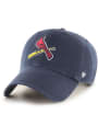 St Louis Cardinals 47 Clean Up Adjustable Hat - Black