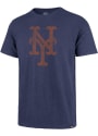 New York Mets 47 Grit Logo Scrum Fashion T Shirt - Blue