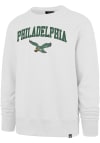 Main image for 47 Philadelphia Eagles Mens White Varsity Arch Long Sleeve Crew Sweatshirt