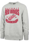 Main image for 47 Detroit Red Wings Mens Grey Crossroad Headline Long Sleeve Crew Sweatshirt