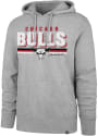 Chicago Bulls 47 Multi Stripe Headline Hooded Sweatshirt - Grey