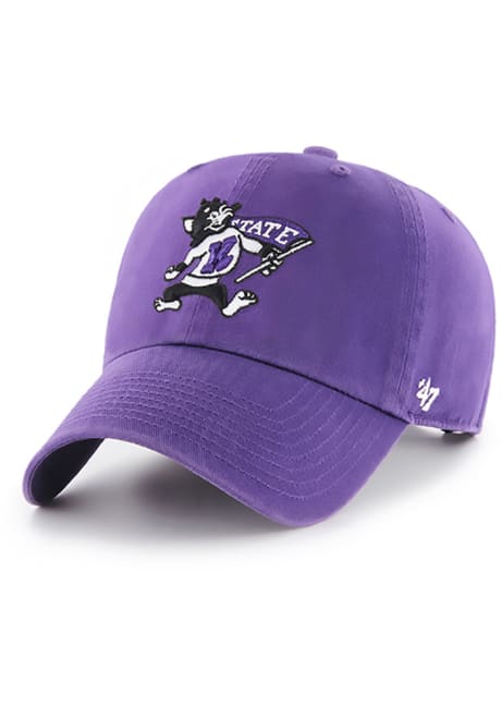47 Purple K-State Wildcats Willie Clean Up Adjustable Hat