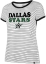 47 Dallas Stars Womens Striped Ringer White T-Shirt