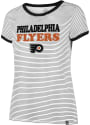 47 Philadelphia Flyers Womens Striped Ringer White T-Shirt
