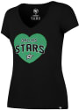 47 Dallas Stars Womens Black Lux Sequin T-Shirt