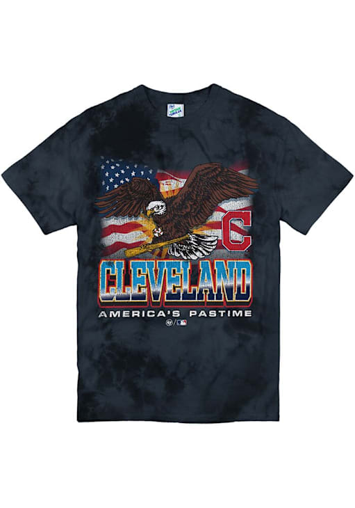 47 Cleveland Guardians NAVY Wingspan Vintage Tubular Short Sleeve