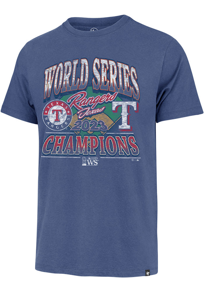 47 Texas Rangers ROYAL 2023 World Series Champions Franklin Retro