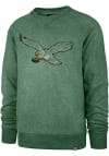 Main image for 47 Philadelphia Eagles Mens Kelly Green Retro Logo Distressed Imprint Match Long Sleeve Fashion Sw..