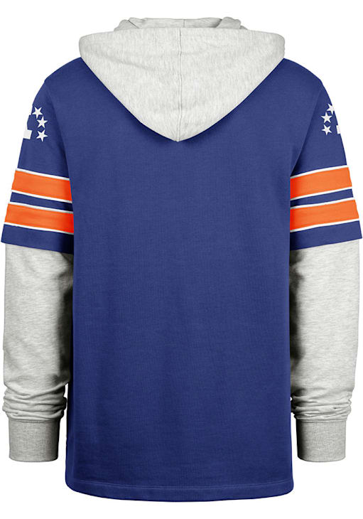 47 Denver Broncos Mens Blue Blitz Cornerback Lacer Long Sleeve