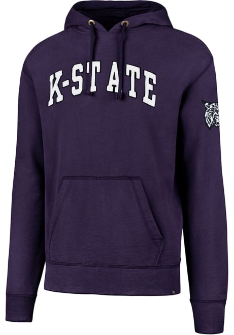 Mens K-State Wildcats Purple 47 Striker Long Sleeve Fashion Hood