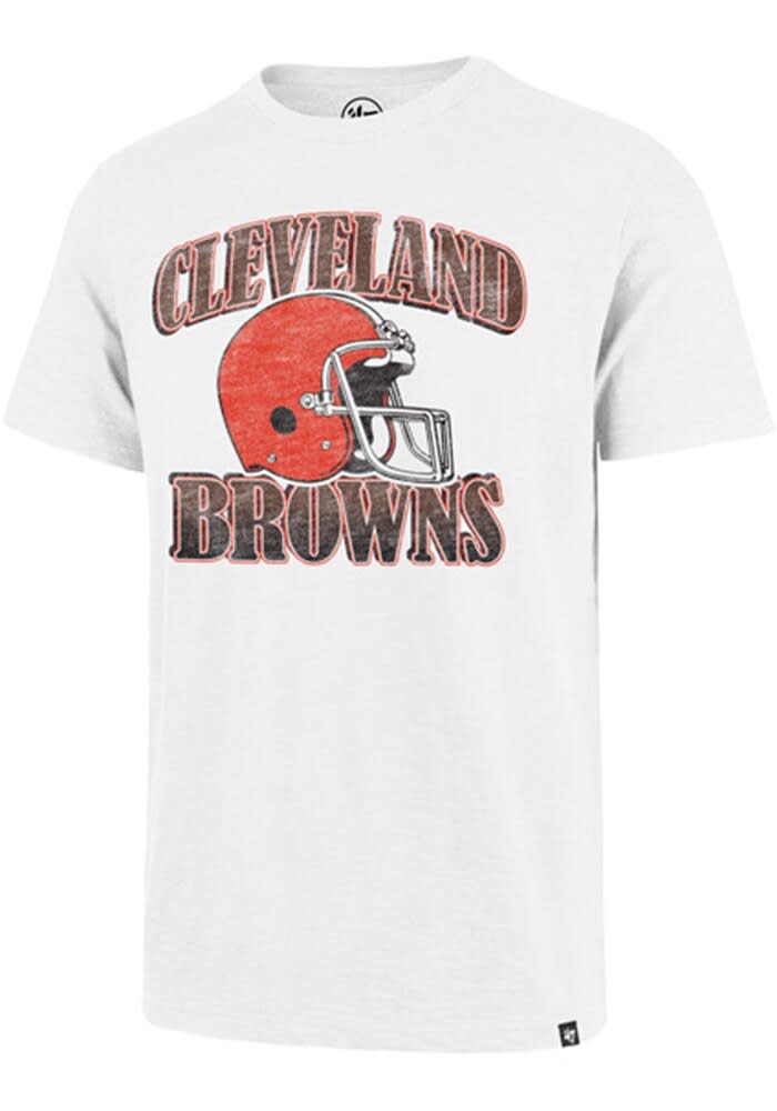 47 Cleveland Browns White Overrun Scrum Short Sleeve Fashion T Shirt