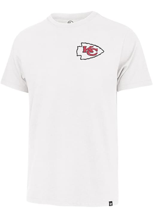 47 Kansas City Chiefs White Back to Back Short Sleeve Fashion T Shirt