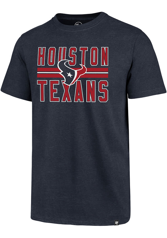 47 Houston Texans NAVY Primary Logo Club Short Sleeve T Shirt