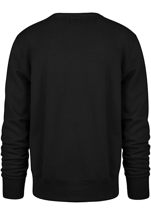 47 Detroit Lions Mens Black Pop Imprint Headline Long Sleeve Crew Sweatshirt