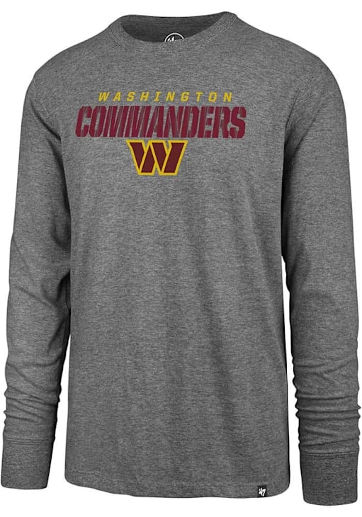 47 Washington Commanders Traction Super Rival Long Sleeve T Shirt GREY