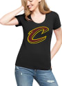 47 Cleveland Cavaliers Womens Club Alternate Logo Black Scoop T-Shirt