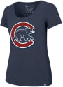 47 Chicago Cubs Womens Blue SS Athleisure High Point Alternate Logo Tee Tee