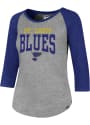 47 St Louis Blues Womens Club Raglan Grey T-Shirt