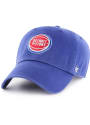 Detroit Pistons 47 Clean Up Adjustable Hat - Blue