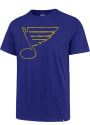 St Louis Blues 47 Throwback T Shirt - Blue